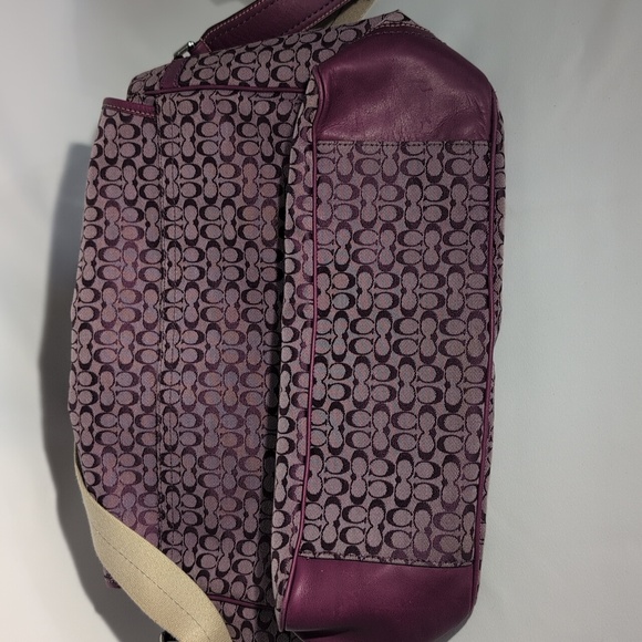 Coach Purple Patterned Women's Bag - Picture 11 of 11